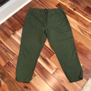 💚💚NWOT GAP Green Linen Pants Joggers